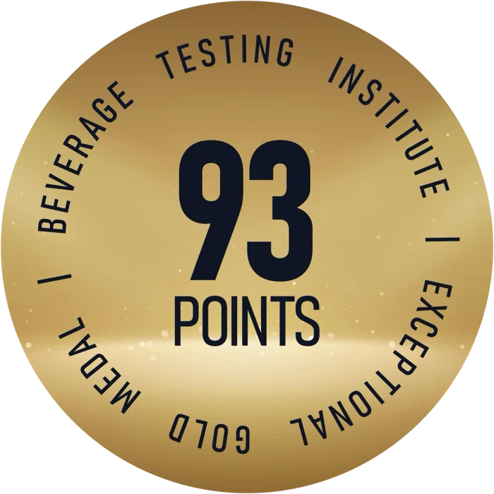 Beverage Testing Institute — 93 points, Gold Medal, Exceptional